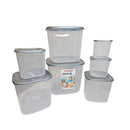 Contenedor Multiusos Set x 7 Unidades Plata 06578GRISPLATA