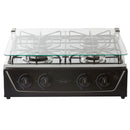 Sobremesa Avellana de 4 puestos con tapa de vidrio color negro - Gas Natural 9001813