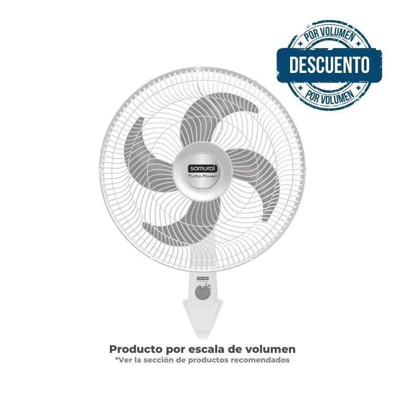 Ventilador Turbo Power Pared Blanco