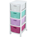 Cajonero Fique 4 Gavetas Glamour 14009