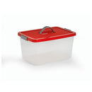 Caja Organizadora con Manija de 10 Litros Rojo 01522ROJO