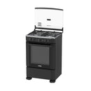 Estufa de Piso 4 Puestos 24" Gas Natural Negro EMC6020NSN0