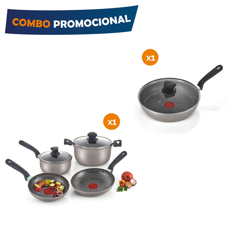 Combo Navidad Batería 6 Piezas + Sartén de 24cm