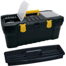Caja Herramientas 24 Pulgadas Tapa Panal Cerradura Plástica Negro 5979