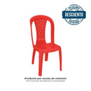 Silla Crystal Sin Brazos Rojo 1040