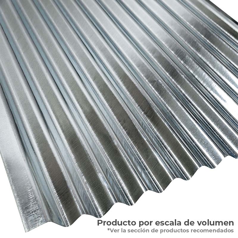 Teja zinc ondulada 0.17mm Calibre 35 0.80x3.048-10" -314401-511000-511451