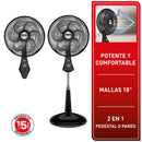 Ventilador Comfort Maxx Plus 2 en 1 Negro VE7340I0