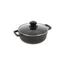 Caldero IMUSA 22cm Antiadherente Tapa Vidrio 8043300