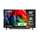 Televisor Smart QLED Hyundai 50" 4K Google TV Gris Barra de Sonido Integrada  HYLED5030QG
