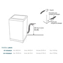 Lavadora Auto Mabe de 14 Kg Diamond Grey LMA4120WDGAB0