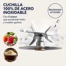 Licuadora Oster Vortex Plus Vaso de Vidrio 2.2L 1200W Negro 2233936