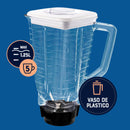 Licuadora Oster Kaliman 2 Velocidades + Pulso Vaso Plástico 1.25L Blanca 2110675