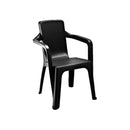 Silla Eterna con brazos color negro 8746