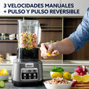 Licuadora Oster Xtreme Mix 1500W Reversible Vaso Vidrio 2L Gris 2197104