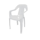 Silla Oceanía con Brazos Peletizada (Espaldar Ratan) - Blanco 919