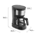 Cafetera Efficient 15 Tazas Negro ECM10