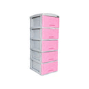 Practimueble Pequeño x 5 Cajones Rattan Rosa/Gris 1348