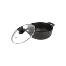 Caldero Antiadherente 24cm IMUSA Tapa de Vidrio 8043400