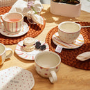 Set de Té/Café 4 Puestos 8 Piezas Corona AlmaRosa Loza Multicolor SL102M030108