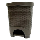 Papelera Rattan Pedal 12 Litros Wengue 1097