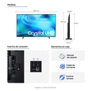 Televisor Samsung 58" Crystal UHD 4K Smart TV Negro UN58U8500HKXZL