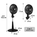 Ventilador Comfort Maxx Plus 2 en 1 Negro VE7340I0