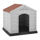 Casa para Perros Pequeña Gris Hielo/Terracota 14419