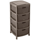 Gavetero Fique 4 Gavetas Mocca 12550