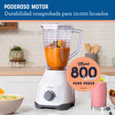 Licuadora Oster Kaliman 2 Velocidades + Pulso Vaso Plástico 1.25L Blanca 2110675