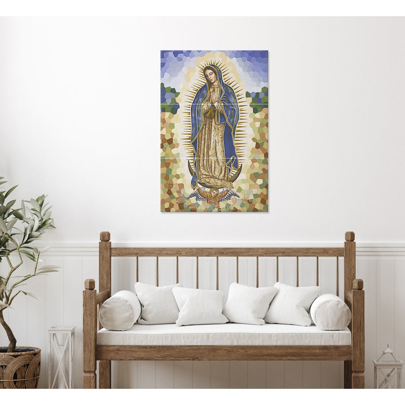 Mural Virgen De Guadalupe 3 Piezas