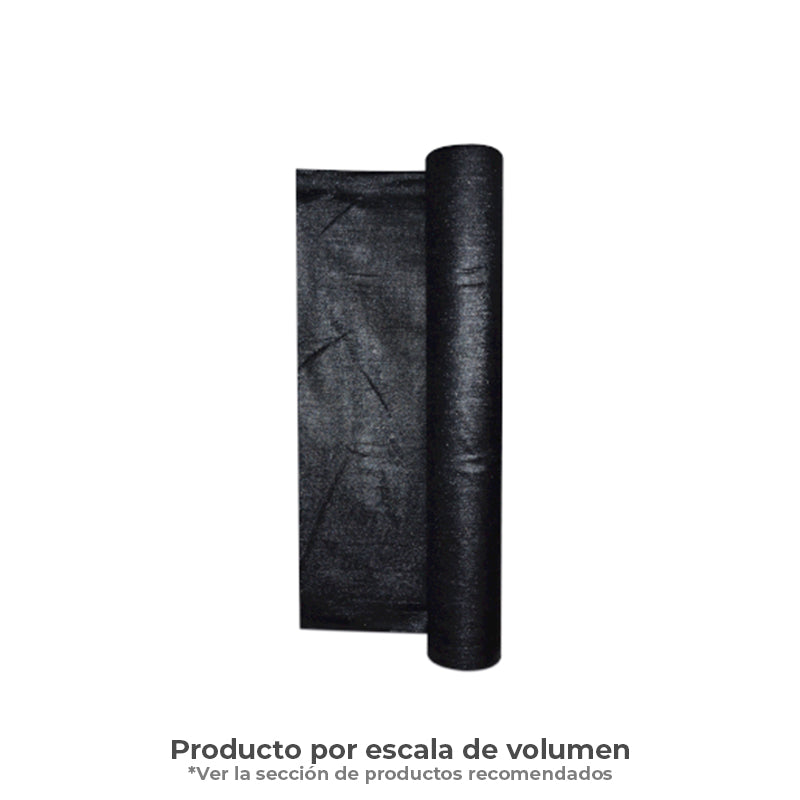 Tela Sombrio Raschel 35% de 8x100mt color negro