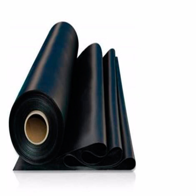 Plástico negro recuperado de 3m ancho x 120m de largo calibre 6